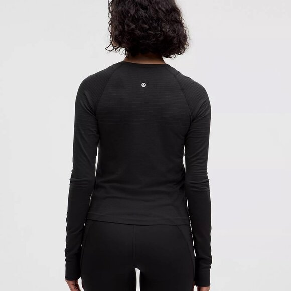 Lululemon 3 T-Shirt Bundle Sculpt LS, Sculpt SS, Swiftly LS, Black, Size 8 - Picture 4 of 5